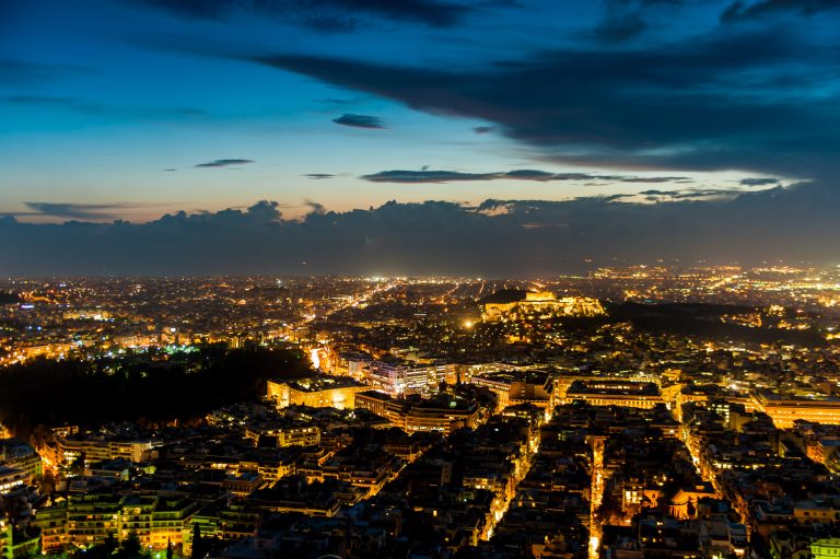 Athens dusk